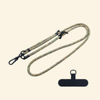 The Core Cord Moss & Olive Fleck – lanyard with tether pad accessory flat lay