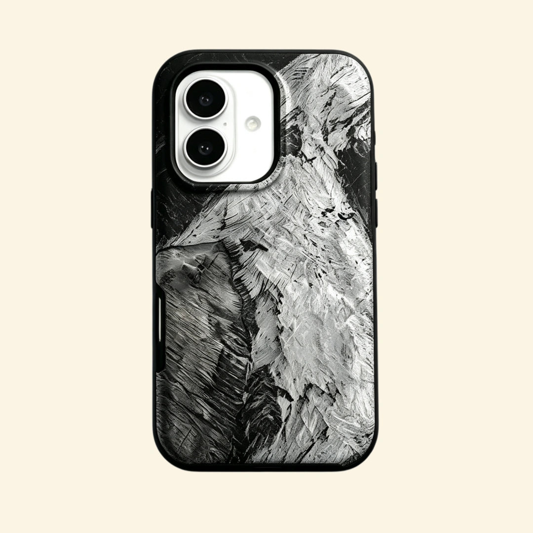 The Glacial Strata – Geological Strata & Glacial Ridge Fine Art iPhone Case