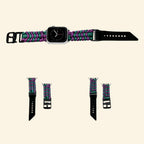 Purple & Green Paracord Braided Band for Apple Watch - Carapace StudioWatch BandCarapace StudioCarapace StudioApple Watch Ultra 3 (49mm)Purple & Green Paracord Braided Band on Apple Watch — angled side view