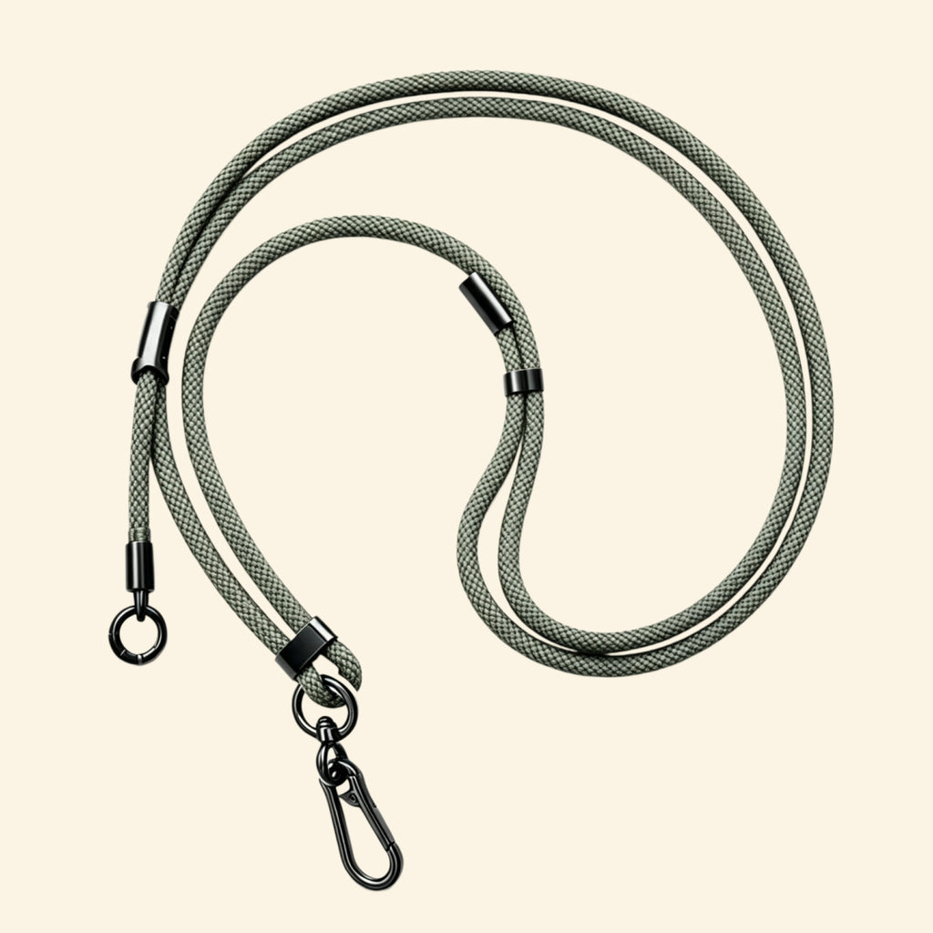 The Core Cord Tactical Sage Green – lanyard with tether pad flat lay