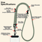 The Core Cord – Archival Utility Rope Lanyard System Tactical Sage Green