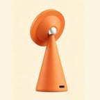 Geometric Cone Qi2 25W Wireless Charging Stand - Carapace StudioWireless ChargerCarapace StudioCarapace StudioSPEC-10556-CONE-QI2Amber GoldGeometric Cone Qi2 25W Wireless Charging Stand — side profile showing USB-C port and swivel joint
