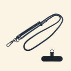 The Core Cord Onyx Black – lanyard with tether pad accessory flat lay