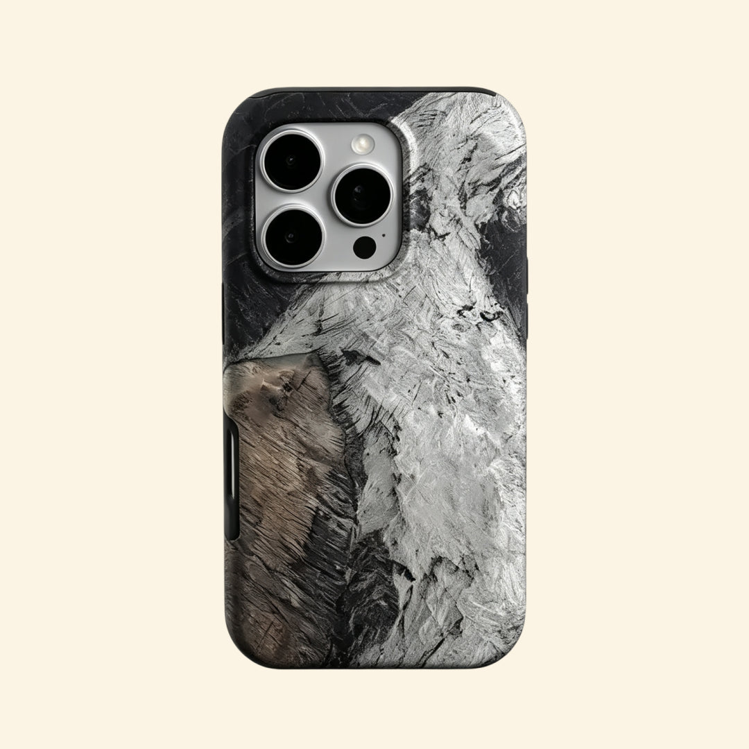 The Glacial Strata – Geological Strata & Glacial Ridge Fine Art iPhone Case