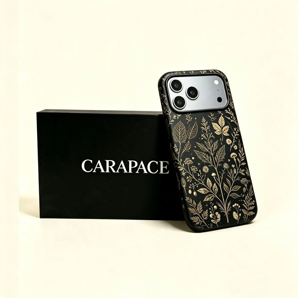 The Herbarium Specimen — Nocturnal Botanical Press Enclosure for iPhone 17 Pro Max
