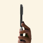 Specimen No. 10549 — Zero-Gravity™ Ultra-Slim Aramid Case for iPhone - Carapace StudioiPhone CaseCarapace StudioCarapace StudioCS-10549-ZG-BLACKiPhone 17 Pro MaxSpecimen No. 10549 Zero-Gravity Aramid iPhone Case — flat back view with MagSafe ring visible
