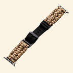 Desert Khaki Paracord Braided Band for Apple Watch - Carapace StudioWatch BandCarapace StudioCarapace StudioApple Watch Ultra 3 (49mm)Desert Khaki Paracord Braided Band on Apple Watch — front face view
