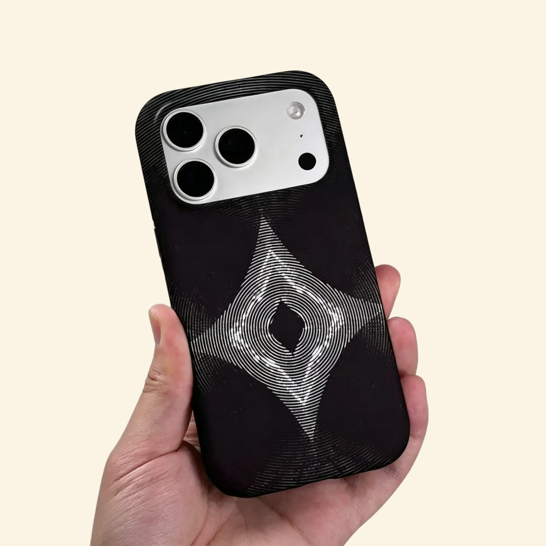 The Sonic Starburst case – low-angle top-down view showing camera island and starburst geometry