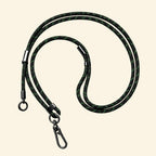 The Core Cord – Archival Utility Rope Lanyard System - Carapace StudioPhone LanyardCarapace StudioCarapace StudioCS-554-CYBER-NEON-GRIDThe Core Cord Cyber Neon Grid – full lanyard coiled flat lay