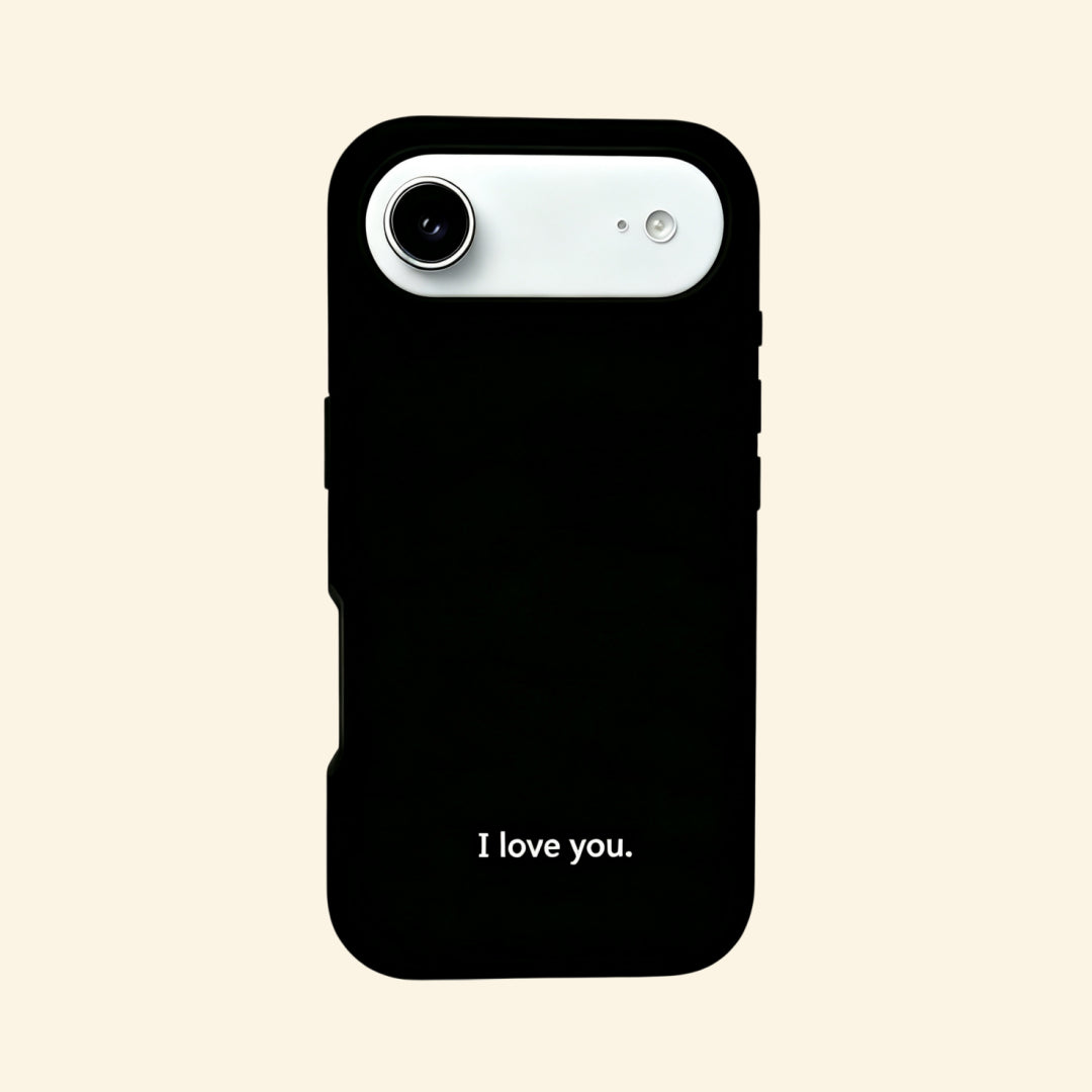 The Final Vow – Minimalist “I love you.” Typography iPhone Case