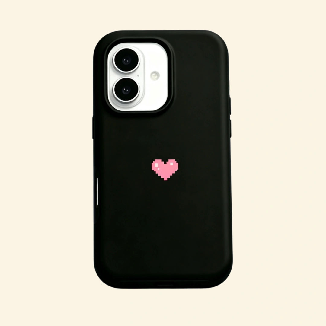 The Pixel Case – Retro Pixel Heart Magnetic Protective Shell