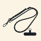 The Core Cord Golden Fleck Grid – lanyard with tether pad flat lay