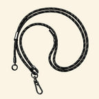 The Core Cord Golden Fleck Grid – full lanyard coiled flat lay