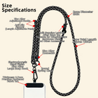 The Core Cord – Archival Utility Rope Lanyard System Monochrome Grid