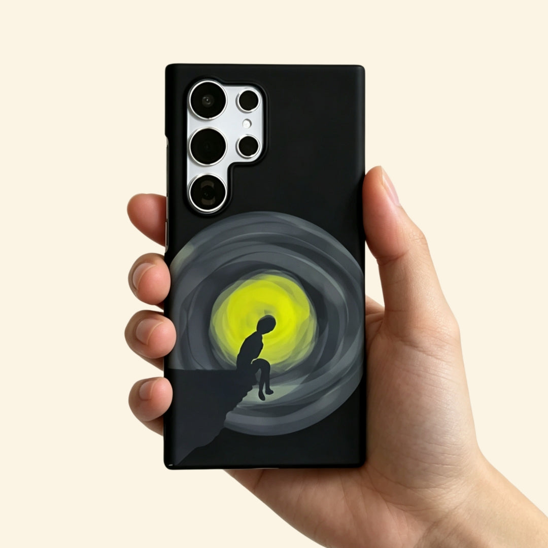 Solitary Beacon Silhouette Case for Samsung Galaxy S Series — in-hand lifestyle shot
