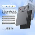 Magnetic AI Voice Recorder | Real-Time Speech-to-Text & Meeting Transcription Device