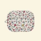 The Vintage Meadow — Retro Ditsy Wildflower Hard Case for AirPods Pro 3 & AirPods 4 - Carapace StudioAirPods CaseCarapace StudioCarapace StudioAirPods Pro 3Vintage Meadow AirPods case front view