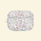 The English Rosery — Soft Watercolor Botanical Floral Hard Case for AirPods Pro 3 & AirPods 4 - Carapace StudioAirPods CaseCarapace StudioCarapace StudioAirPods Pro 3English Rosery AirPods case open with earbuds