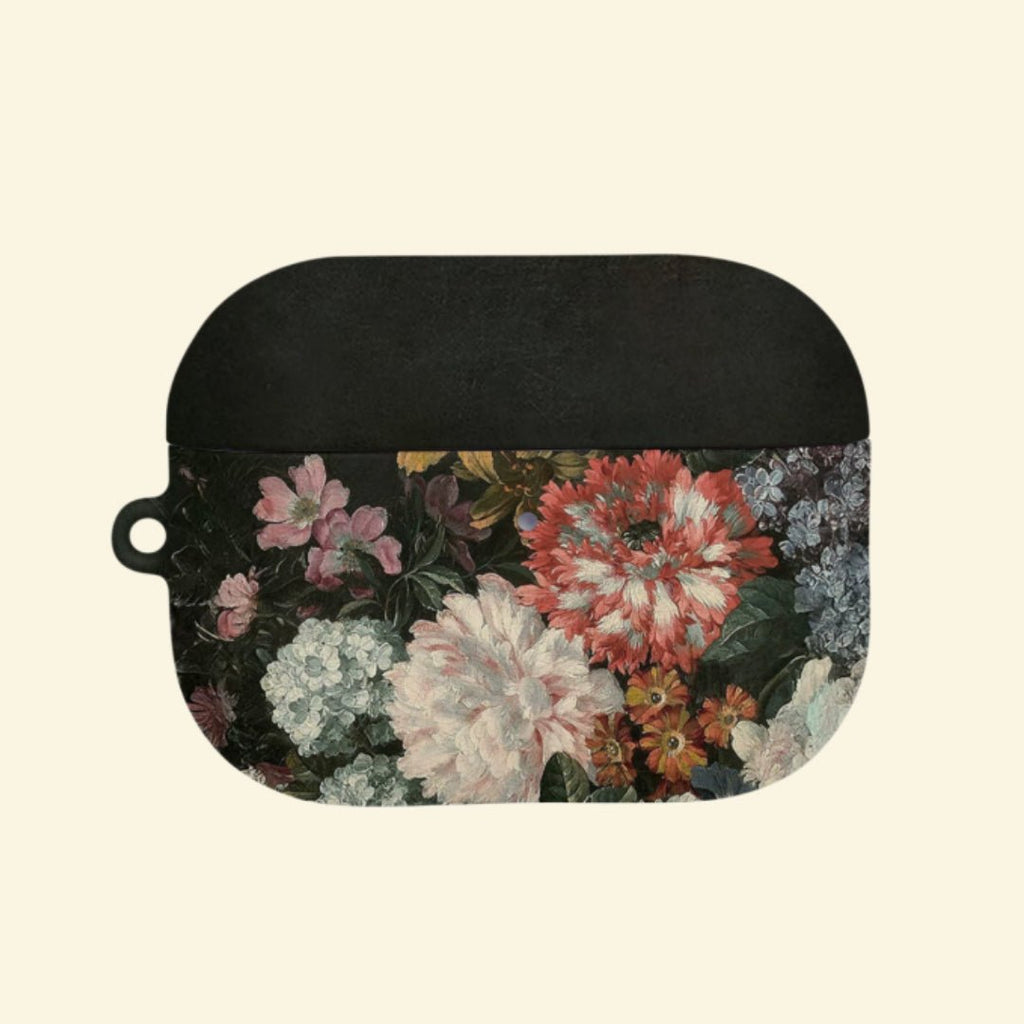 The Baroque Garden — Vintage Oil Painting Floral Hard Case for AirPods Pro 3 & AirPods 4 - Carapace StudioAirPods CaseCarapace StudioCarapace StudioAirPods Pro 3Baroque Garden AirPods case front view