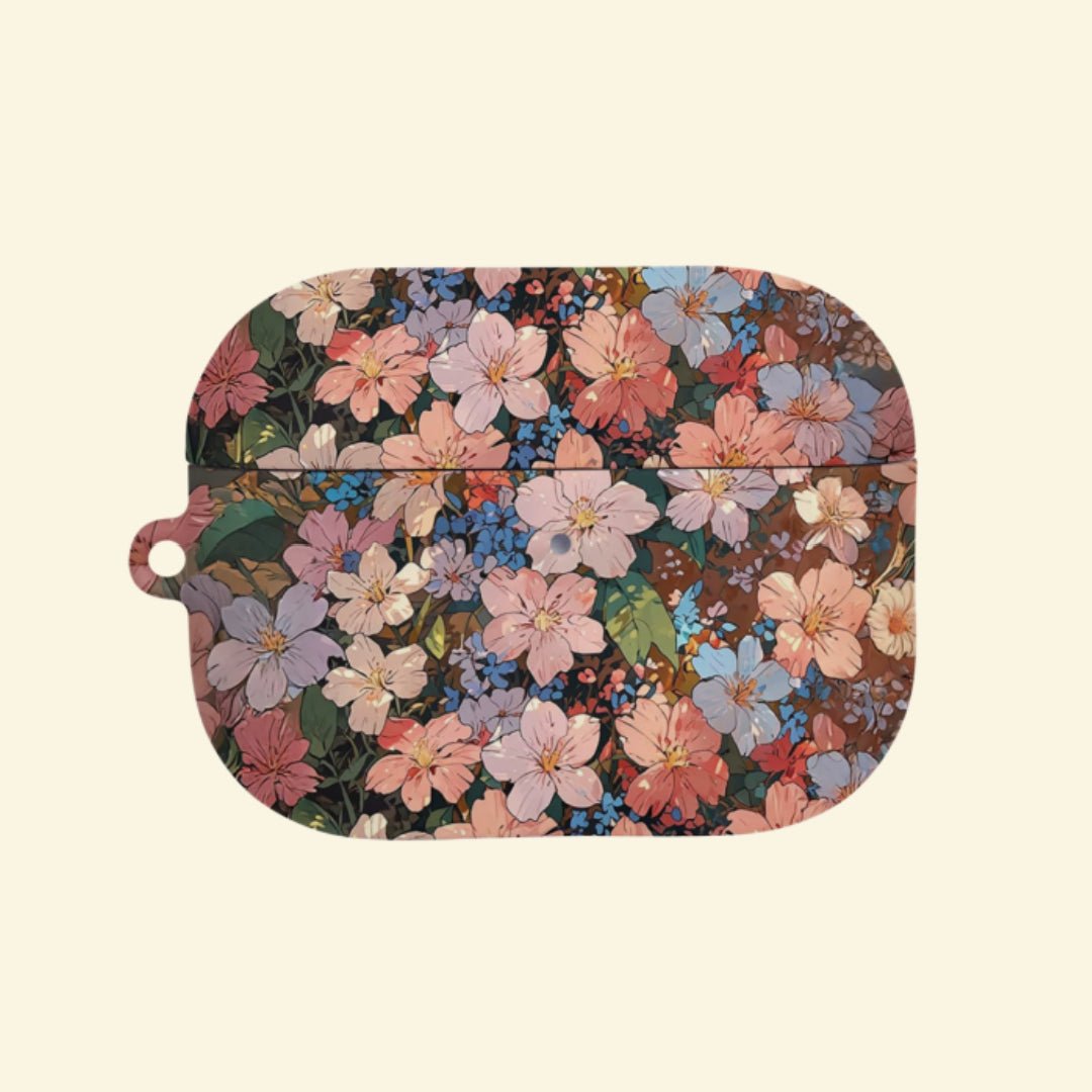 The Antique Orchard — Vintage Blossom Tapestry Hard Case for AirPods Pro 3 & AirPods 4 - Carapace StudioAirPods CaseCarapace StudioCarapace StudioAirPods Pro 3Antique Orchard AirPods case front view