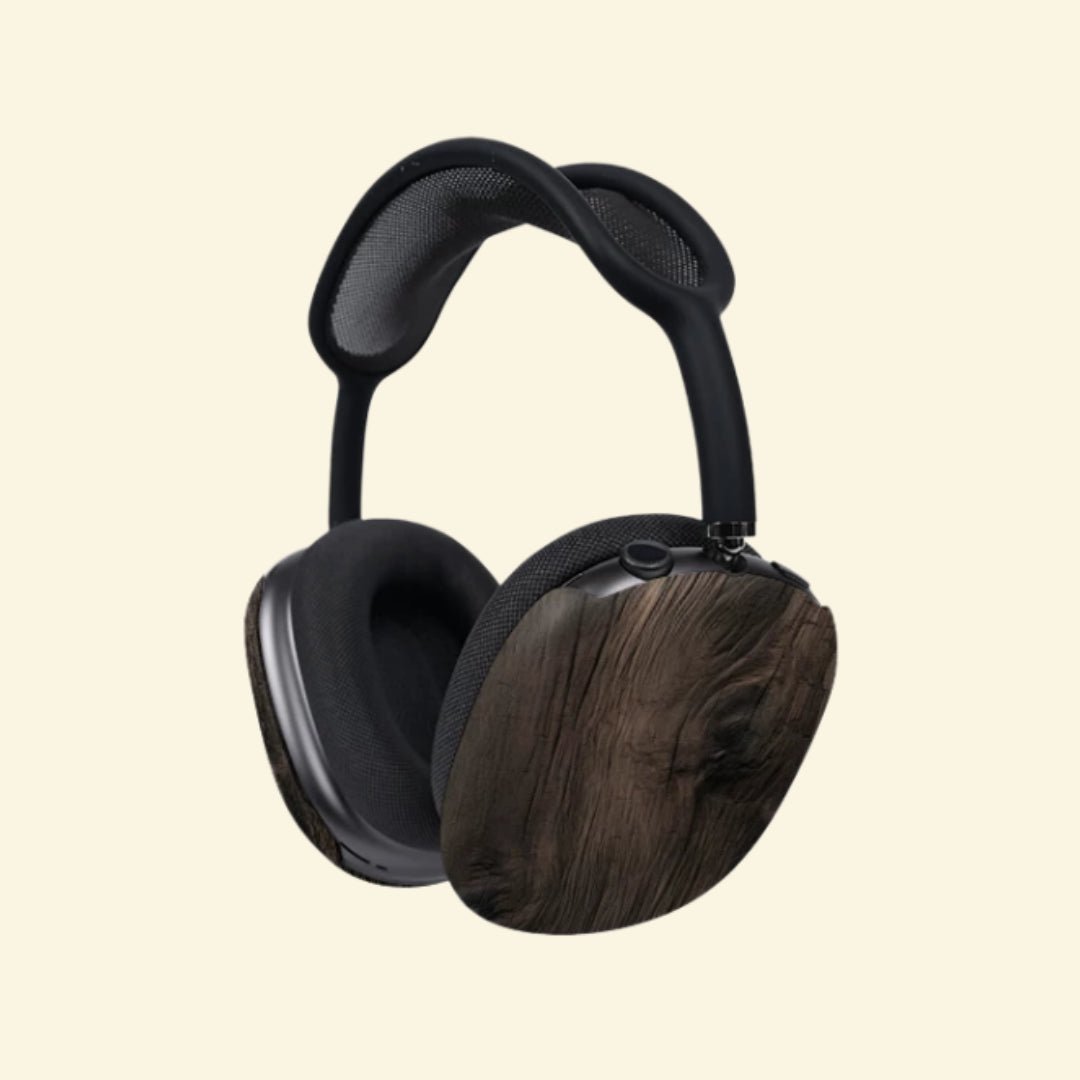 The Ancient Oak — Petrified Timber Ear Cup Enclosure for AirPods Max (1st & 2nd Gen) - Carapace StudioAirPods Max AccessoriesCarapace StudioCarapace StudioCS-041-QUERCUS-ANTIQUA-V2The Ancient Oak — front view showing both ear cups with hyper-realistic petrified oak wood grain design