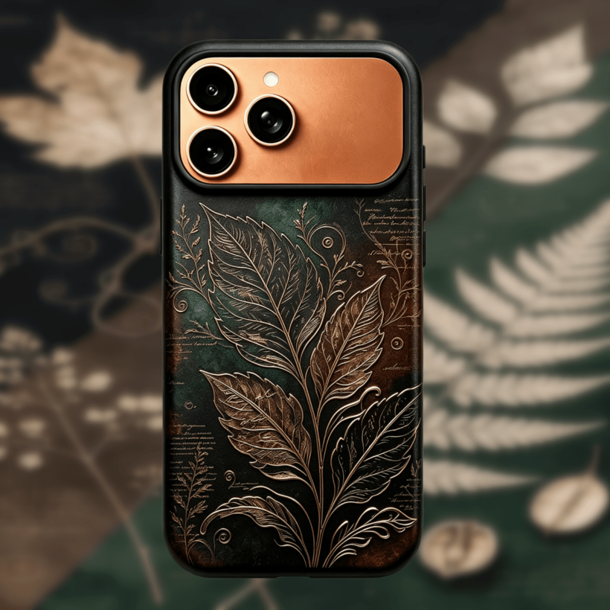 Fern Leaf Engraving Phone Case III - Carapace StudioPhone CaseMy Store 3Carapace StudioFern Leaf Engraving Phone Case III