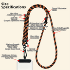 The Core Cord – Archival Utility Rope Lanyard System Tactical Amber Stripe