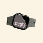 Basalt Slate Ocean Wave Silicone Apple Watch Band — Specimen No. 7512 - Carapace StudioApple Watch BandCarapace StudioCarapace StudioCS-7512-SLT-1Apple Watch Ultra 3 (49mm)Basalt Slate Ocean Wave Apple Watch Band — angled wrist view showing slate gray tone