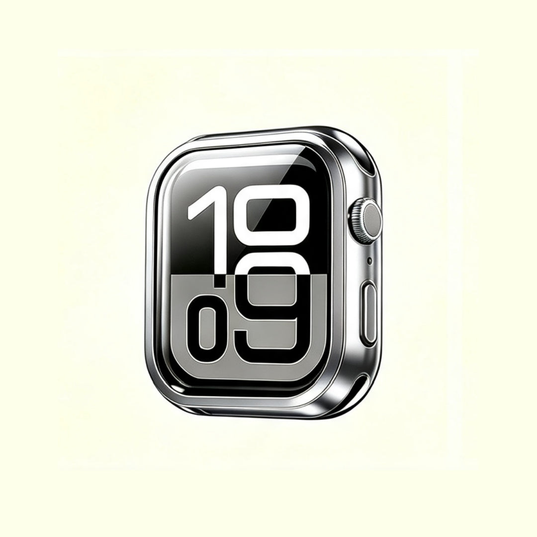 The Mercury Shell – Electroplated Waterproof Glass Case for Apple Watch