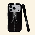 The Sacred Beam – Praying Hands & Rosary Cross Fine Art iPhone Case - Carapace StudioPhone CaseCarapace StudioCarapace StudioCS-3020-SACRED-BEAM-1iPhone 17 Pro MaxThe Sacred Beam case – angled floating view showing praying hands with divine light beam and rosary on matte black