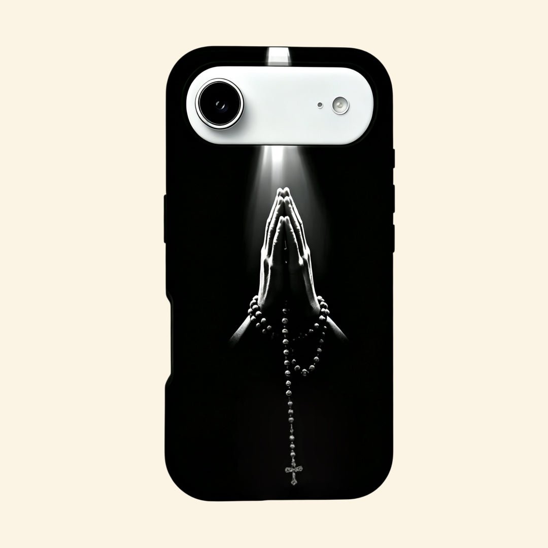 The Sacred Beam – Praying Hands & Rosary Cross Fine Art iPhone Case - Carapace StudioPhone CaseCarapace StudioCarapace StudioCS-3020-SACRED-BEAM-4iPhone AirThe Sacred Beam – Praying Hands & Rosary Cross Fine Art iPhone Case