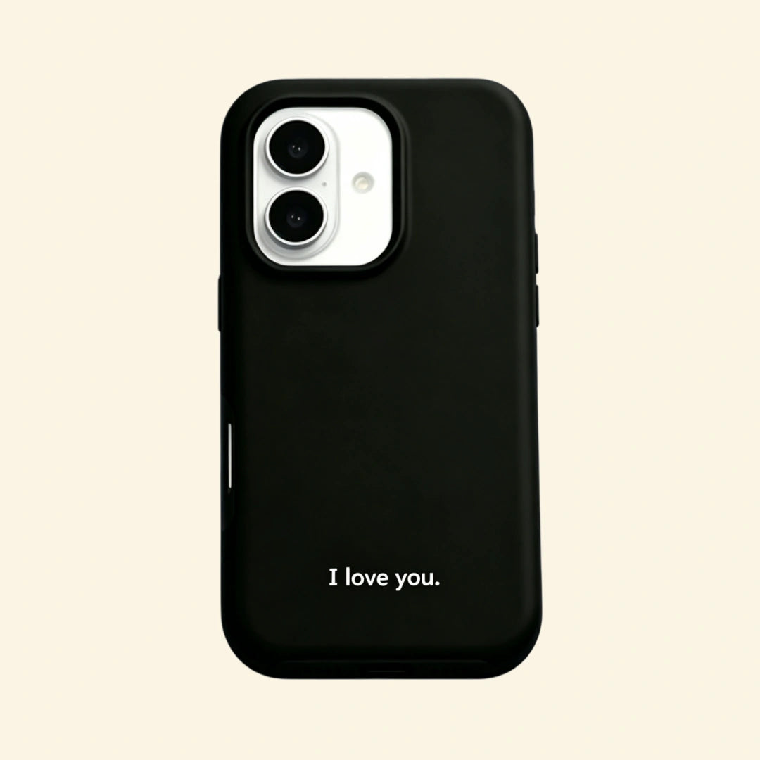 The Final Vow – Minimalist “I love you.” Typography iPhone Case