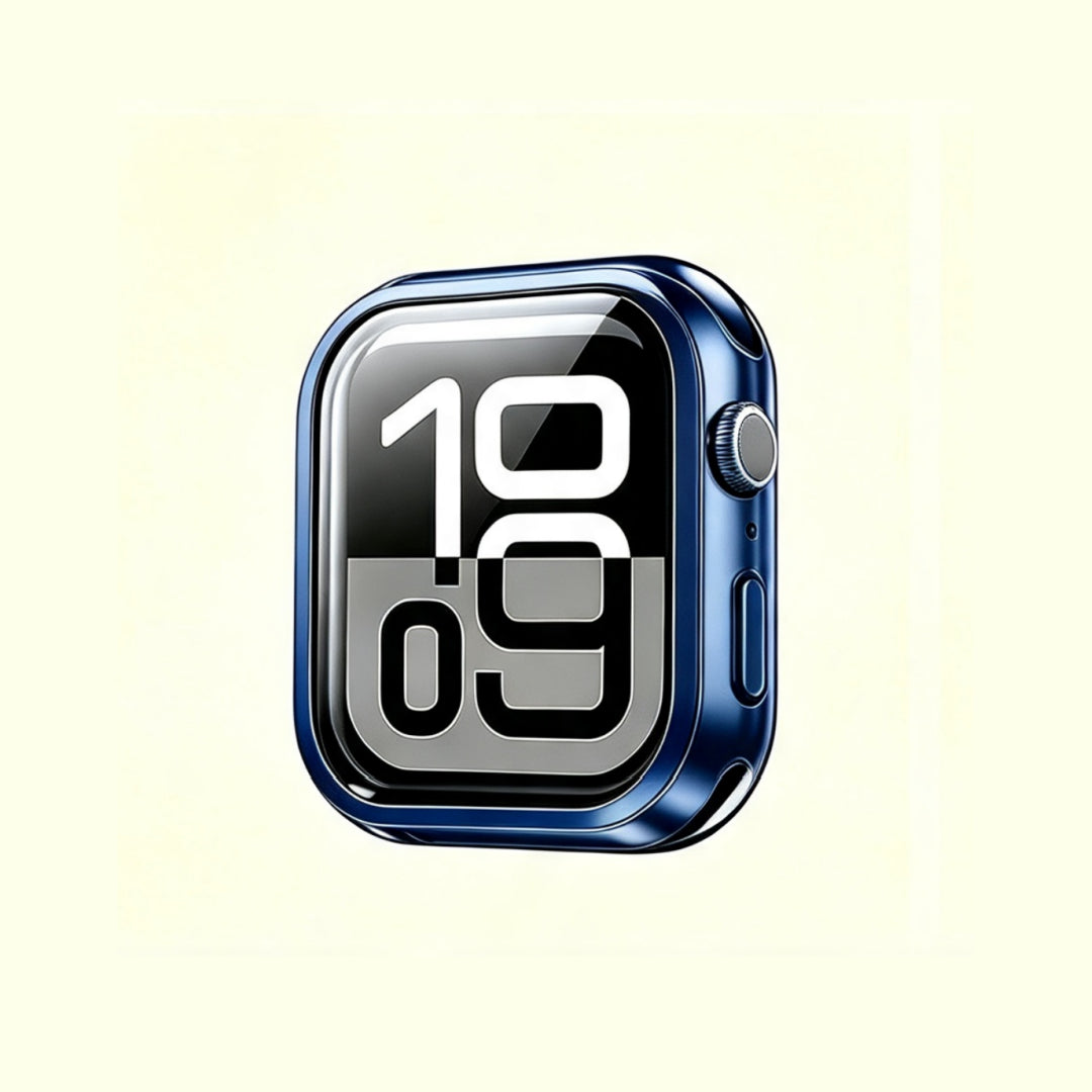 The Nocturnal Abyss Midnight Blue – front view with watch face display