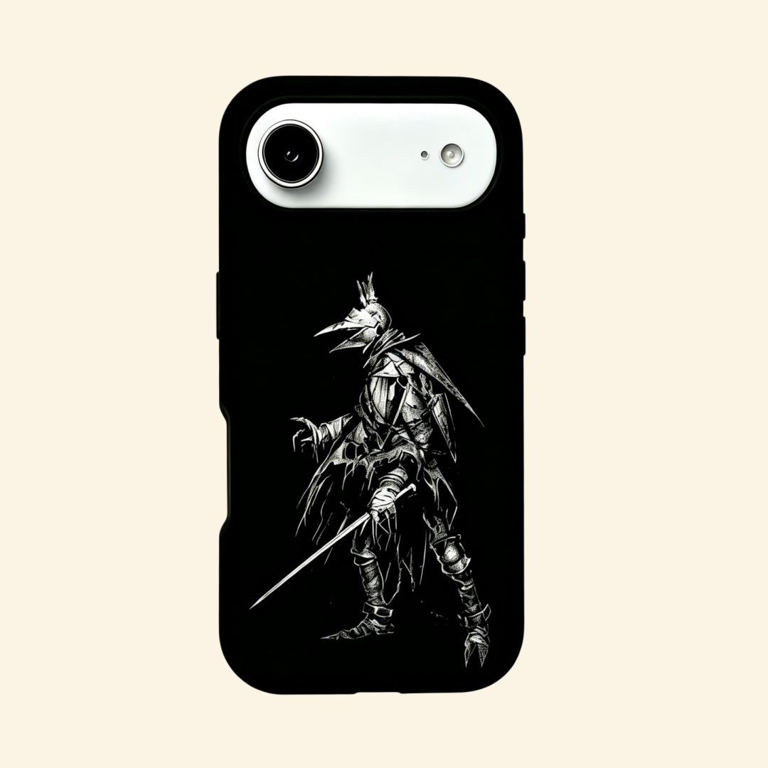 The Crow Hunter – Gothic Plague Doctor & Beaked Hunter Fine Art iPhone Case