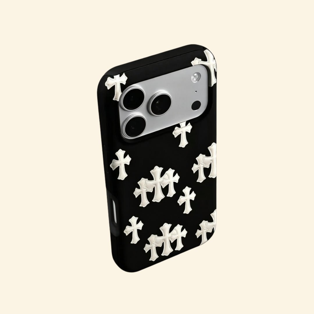 The Core Case – Gothic Cemetery Crosses Magnetic Protective Shell - Carapace StudioPhone CaseCarapace StudioCarapace StudioCS-802-GOTHIC-CROSS-MAG-5iPhone 16 Pro MaxThe Core Case Gothic Cemetery Crosses – front and side profile view