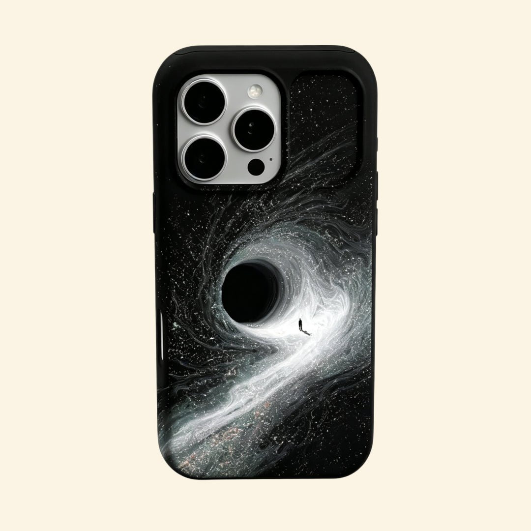 The Singularity – Black Hole Event Horizon & Cosmic Wanderer iPhone Case - Carapace StudioPhone CaseCarapace StudioCarapace StudioCS-3323-SINGULARITY-5iPhone 16 Pro MaxThe Singularity – Black Hole Event Horizon & Cosmic Wanderer iPhone Case