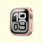 The Velvet Armor Blush Pink Matte – front view with watch face display