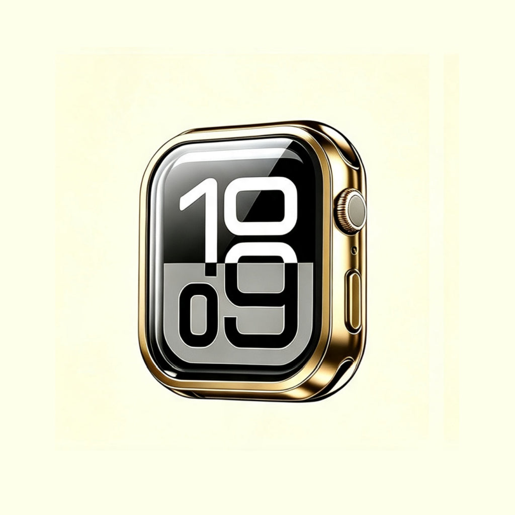 The Golden Vault Aureus Gold – front view with watch face display