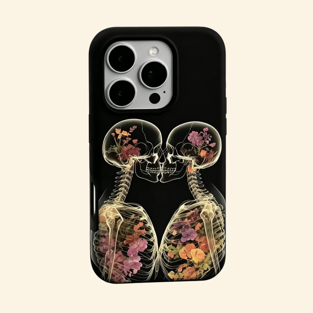 The Eternal Embrace – Kissing Skeletons & Botanical X-Ray iPhone Case - Carapace StudioPhone CaseCarapace StudioCarapace StudioCS-3424-ETERNAL-EMBRACE-5iPhone 16 Pro MaxThe Eternal Embrace – Kissing Skeletons & Botanical X-Ray iPhone Case