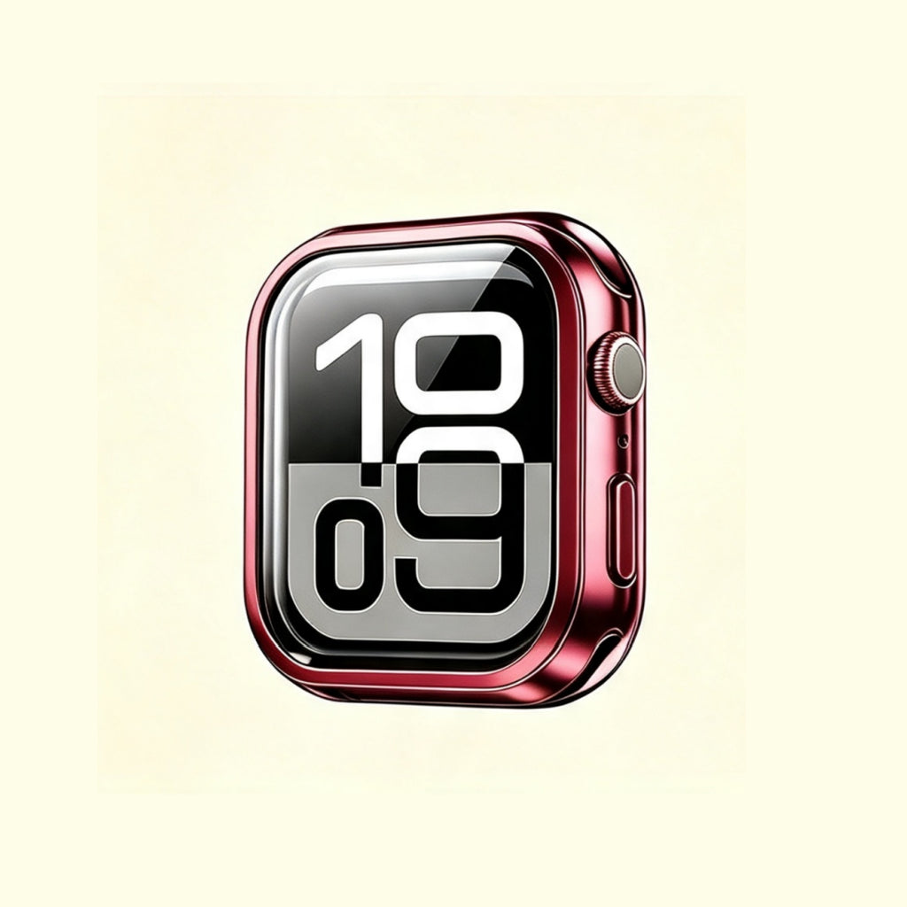 The Velvet Prism Magenta Rose – front view with watch face display