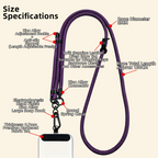 The Core Cord – Archival Utility Rope Lanyard System Deep Amethyst Purple