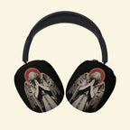 The Praying Seraph — Sorrowful Angel Ear Cup Enclosure for AirPods Max (1st & 2nd Gen) - Carapace StudioAirPods Max AccessoriesCarapace StudioCarapace StudioCS-052-ANGELUS-ORANS-V2The Praying Seraph — side angle view showing the sorrowful angel ear cup enclosure on AirPods Max