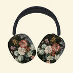 The Baroque Bouquet — Dutch Still Life Floral Ear Cup Enclosure for AirPods Max (1st & 2nd Gen) - Carapace StudioAirPods Max AccessoriesCarapace StudioCarapace StudioCS-118-FLORA-TENEBRISThe Baroque Bouquet AirPods Max ear cup cover - side angle view