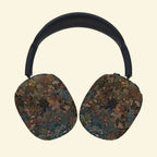 The Botanical Cabinet — Vintage Tapestry & Plant Study Ear Cup Enclosure for AirPods Max (1st & 2nd Gen) - Carapace StudioAirPods Max AccessoriesCarapace StudioCarapace StudioCS-129-SILVA-CURIOSITASThe Botanical Cabinet AirPods Max ear cup cover - side angle view