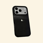 The Silent Void case – angled floating side view showing lone silhouette and ultra-deep matte black void
