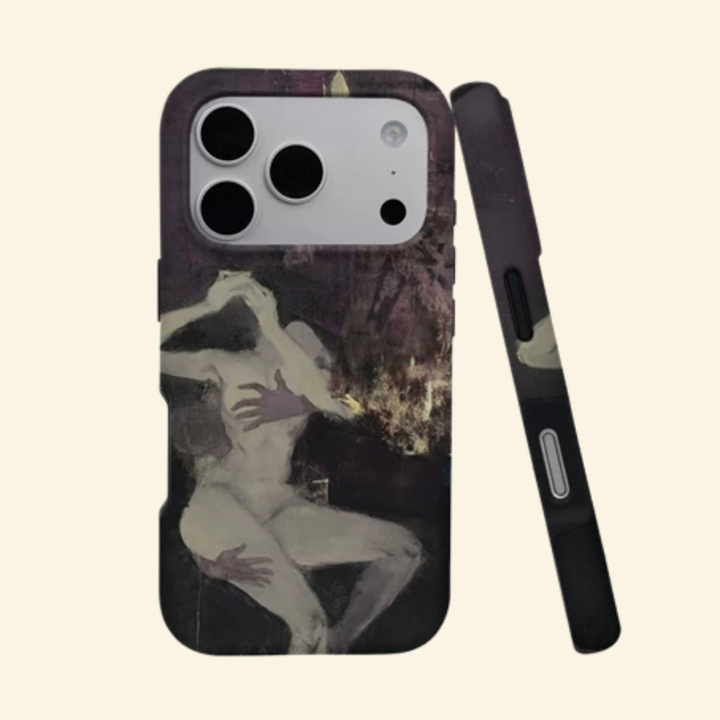 The Artistry Case Expressionist Figure Study – floating angled back view