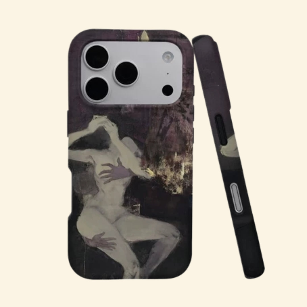The Artistry Case Expressionist Figure Study – floating angled back view
