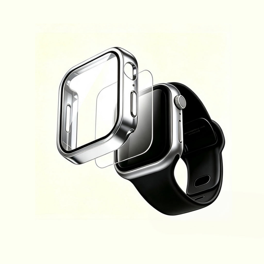 The Mercury Shell – Electroplated Waterproof Glass Case for Apple Watch