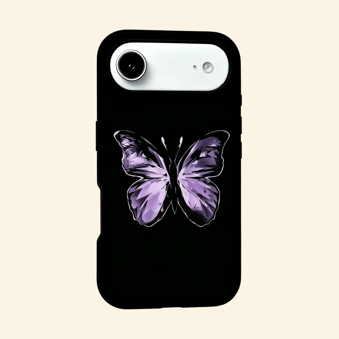 The Amethyst Wing – Purple Crystal Butterfly Fine Art iPhone Case