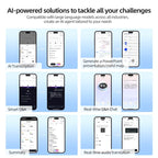 Magnetic AI Voice Recorder | Real-Time Speech-to-Text & Meeting Transcription Device